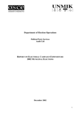 Political Entity Financial Disclosure