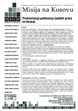 Promoting Respect of Human Rights in Kosovo   (sr)